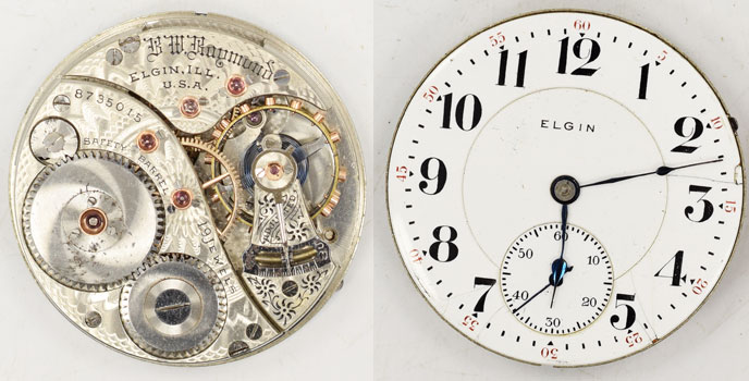 23.6mm Vintage AS 1690/92 Balance Ok Manual Wind Watch Movement PARTS