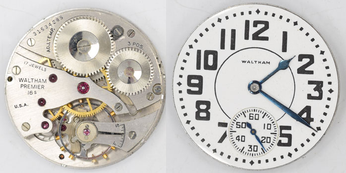 Dave's Watch Parts and Tools - Waltham Parts Movements